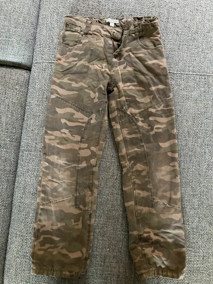 Pantalon doublé camouflage