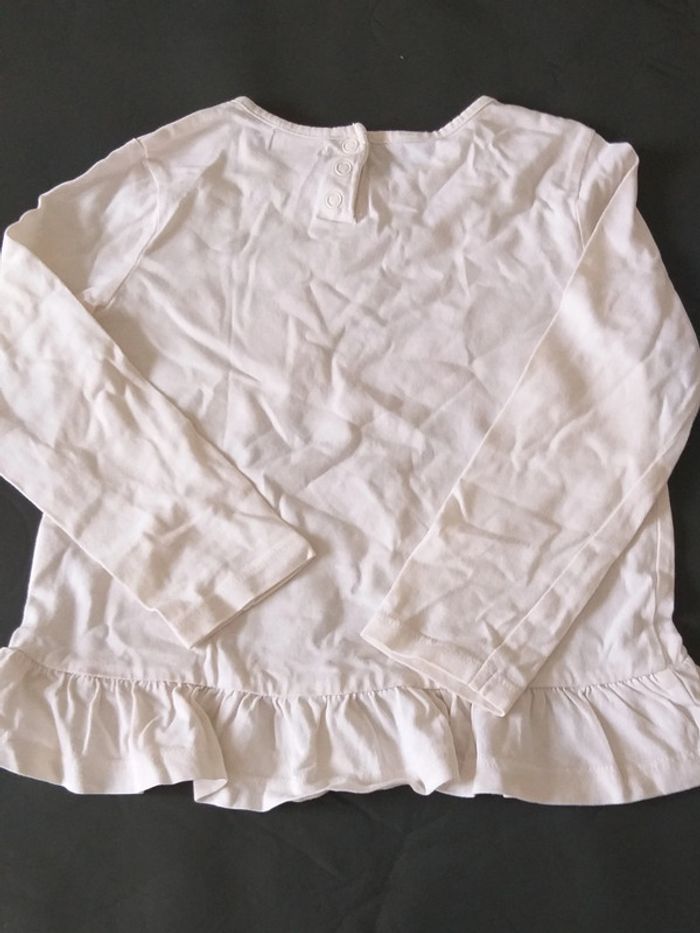 Tee-shirt DPAM blanc à motif - photo numéro 2