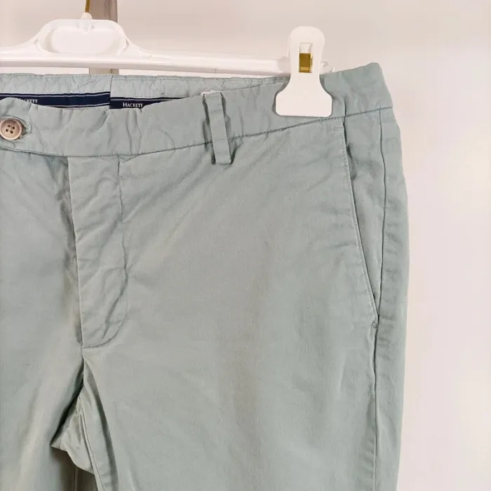 Pantalon Homme - Chino Hackett Bleu ciel - Bleu très clair Taille 32L Taille 40 estimée A384 - photo numéro 6
