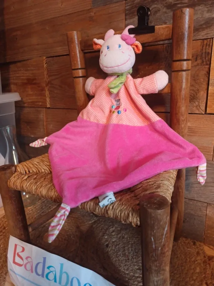 Doudou vache mots d'enfants tbe - photo numéro 4
