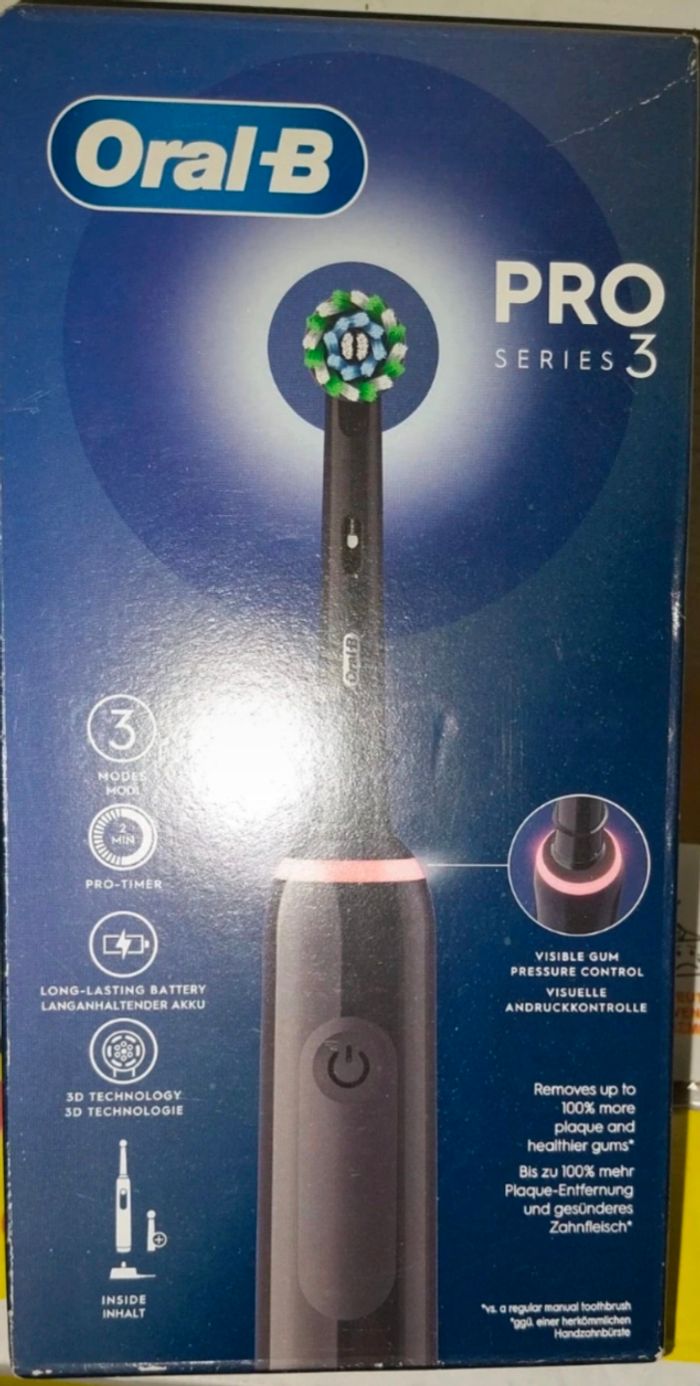Brosse a dents oral b pro série 3 noire
