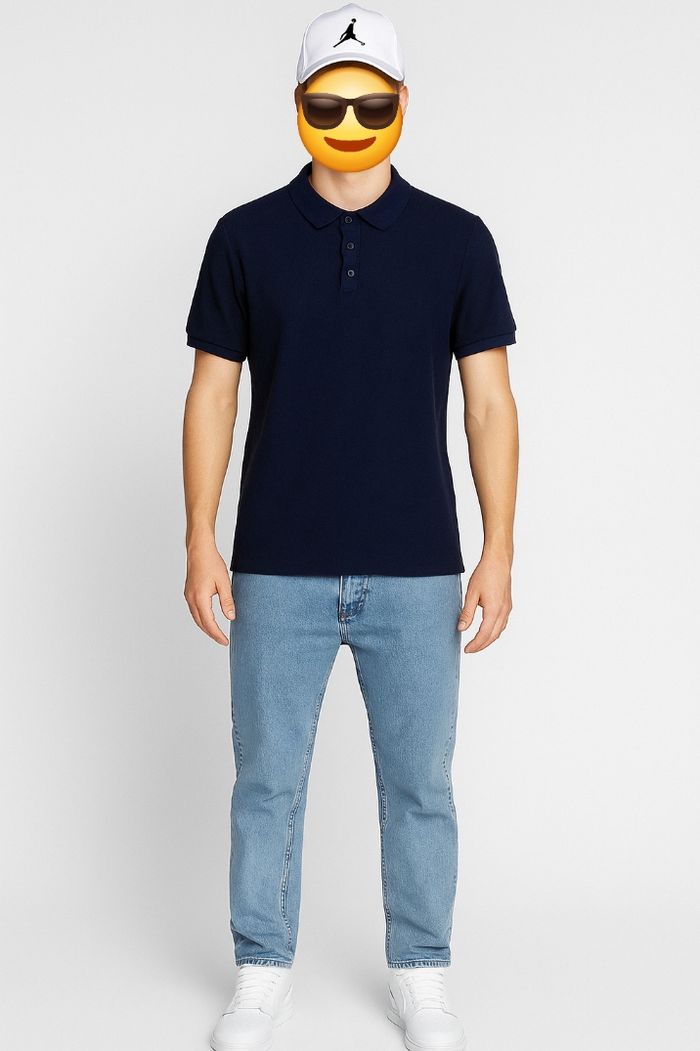 Zara Polo MC TEurM- Marine - En Maille- Regular Fit-  TBE - photo numéro 2