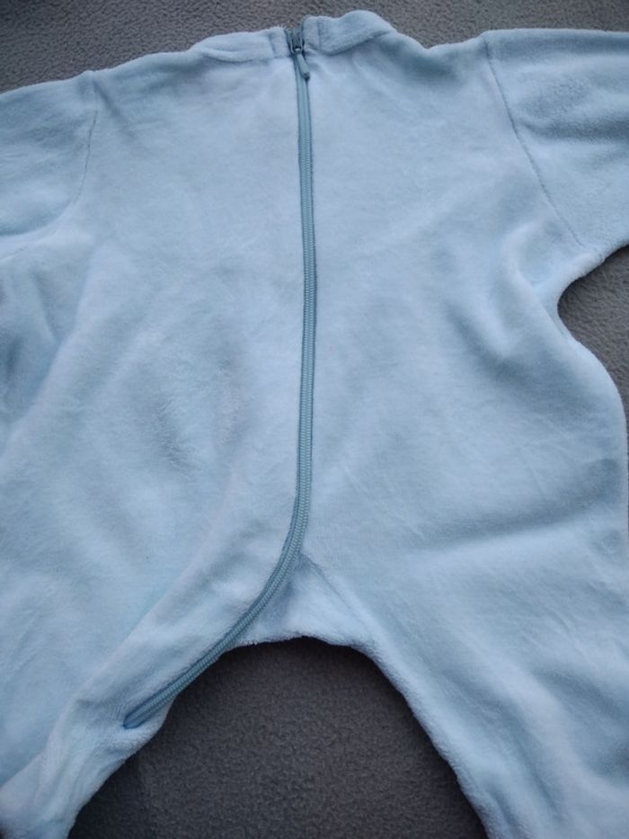 Pyjama bleu 1 mois garçon manches longues - photo numéro 4