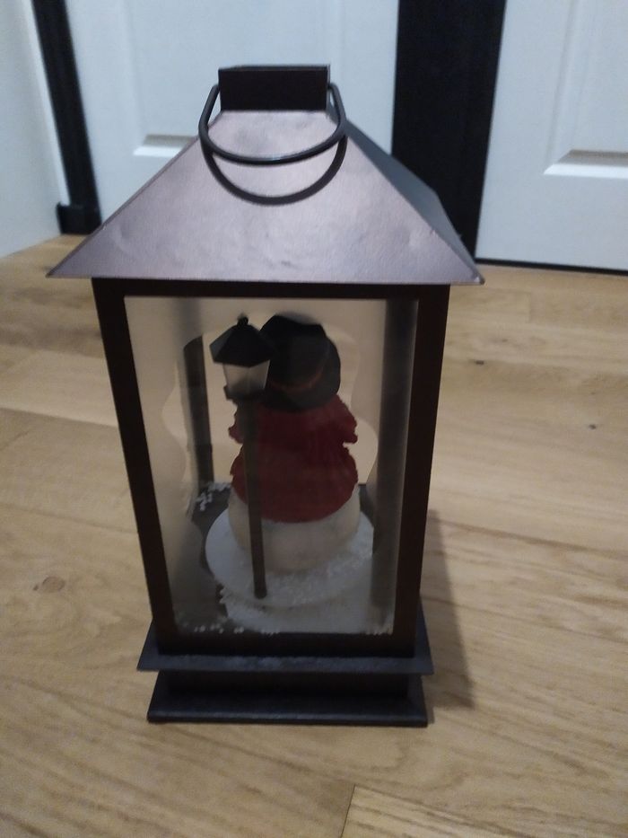 Grande Lanterne bonhomme de neige. - photo numéro 5