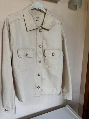 Veste jean beige