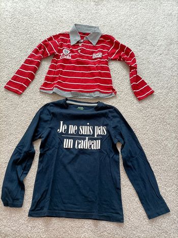 Lot de 2 t-shirt manches longues 6 ans