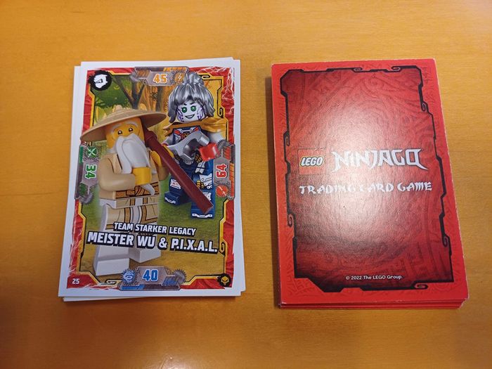 Lot de 5 cartes Lego Ninjago - Série 7 Next level - 2022 Allemagne