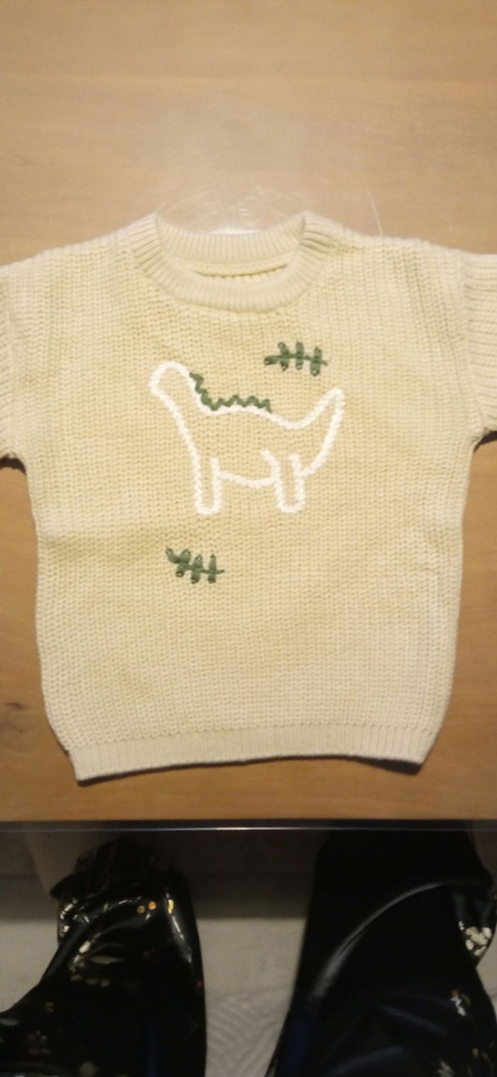 pull bébé motif dinausore ( 24/36 mois)