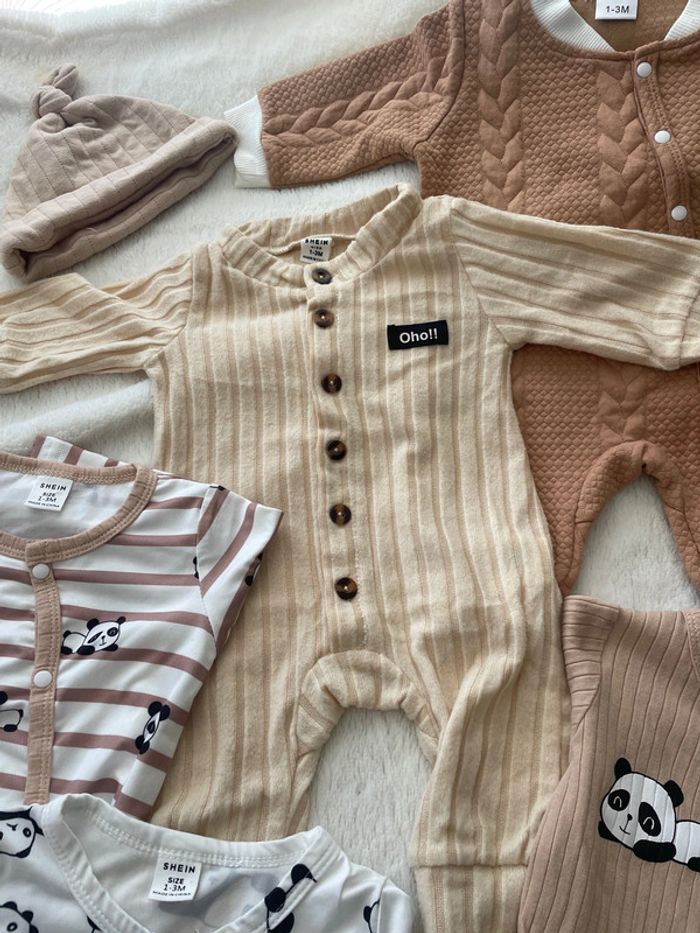 Pyjamas shein 1-3 mois - photo numéro 3