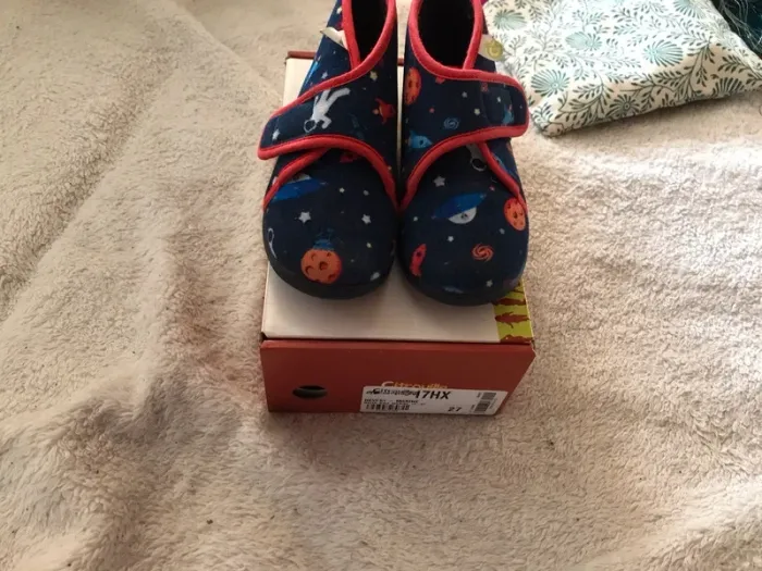 Chaussons T27 garçon citrouille et compagnie