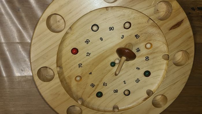 Jeu en bois Roulette/Tyrolien/Toupie, - photo numéro 2