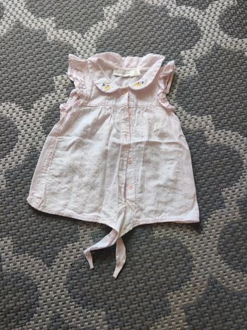 Chemise sans manche orchestra 9 mois rose pâle