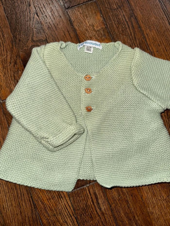 Gilet maille vertbaudet 1 mois - photo numéro 2