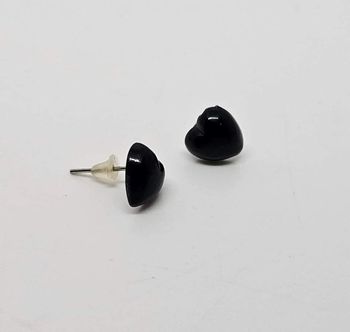 Paire de boucles d'oreilles
Neuve coeur noir