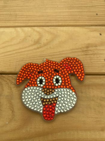 Magnet chien 🐶 en diamond painting