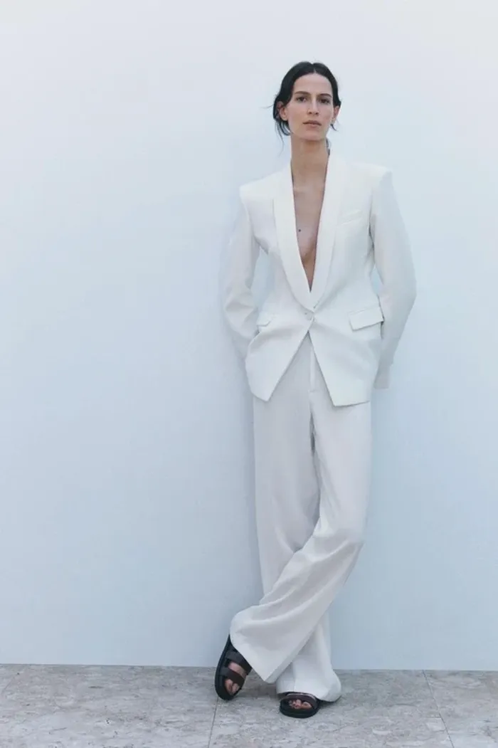 Ensemble tailleur Zara T.L – Blazer oversize & pantalon large - photo numéro 14