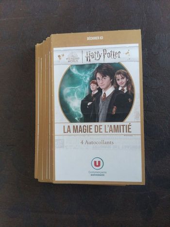 HARRY POTTER 32 Pochettes (SCELLÉES) - La Magie de l'Amitié - Super U