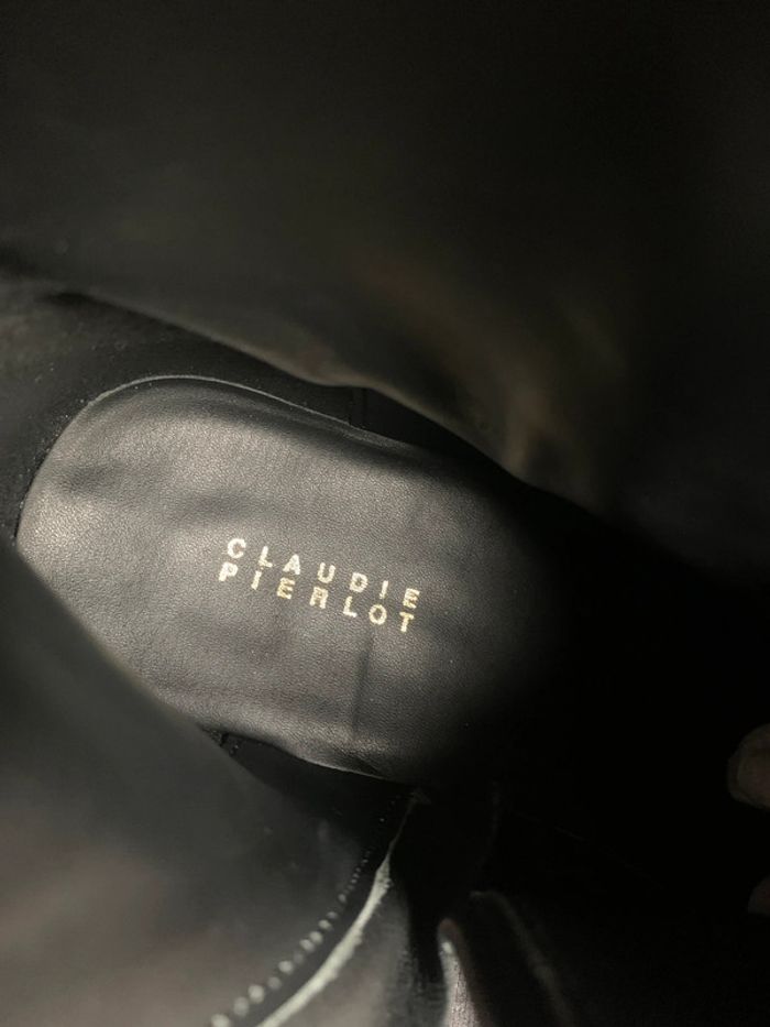 Très belle boots cow-boy western cuir Noir | Claudie Pierlot Paris - photo numéro 11