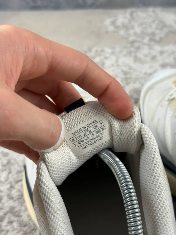 Salomon XT-4 OG - White Lunar Rock - White & Beige & Blue - photo numéro 8