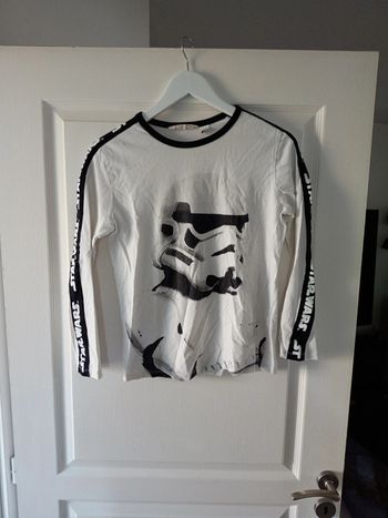 T-shirt Star Wars h&M taille 10 12 ans coloris blanc