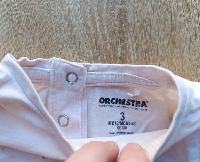 T-shirt manche longue Orchestra - 3 mois fille - photo numéro 2