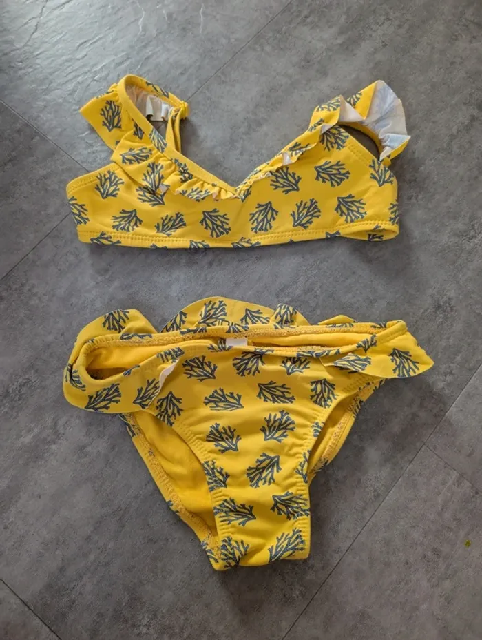 Maillot de bain bikini fille 4 ans comme NEUF
