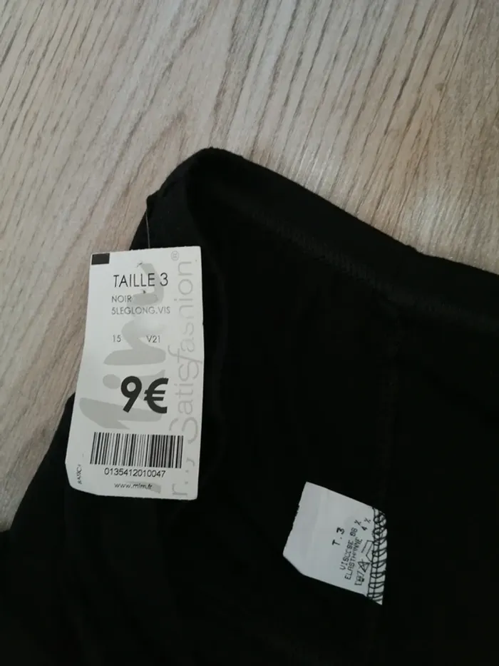 Legging noir uni basique / mim / (t3-L) - photo numéro 7