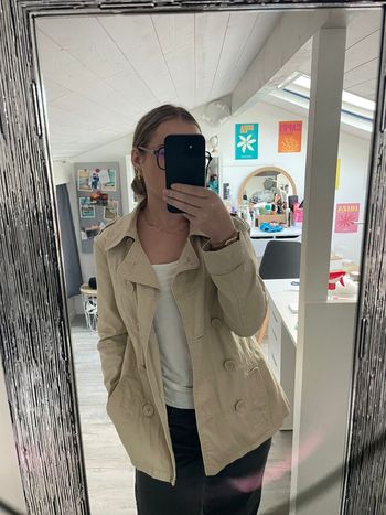Trench court beige tendance