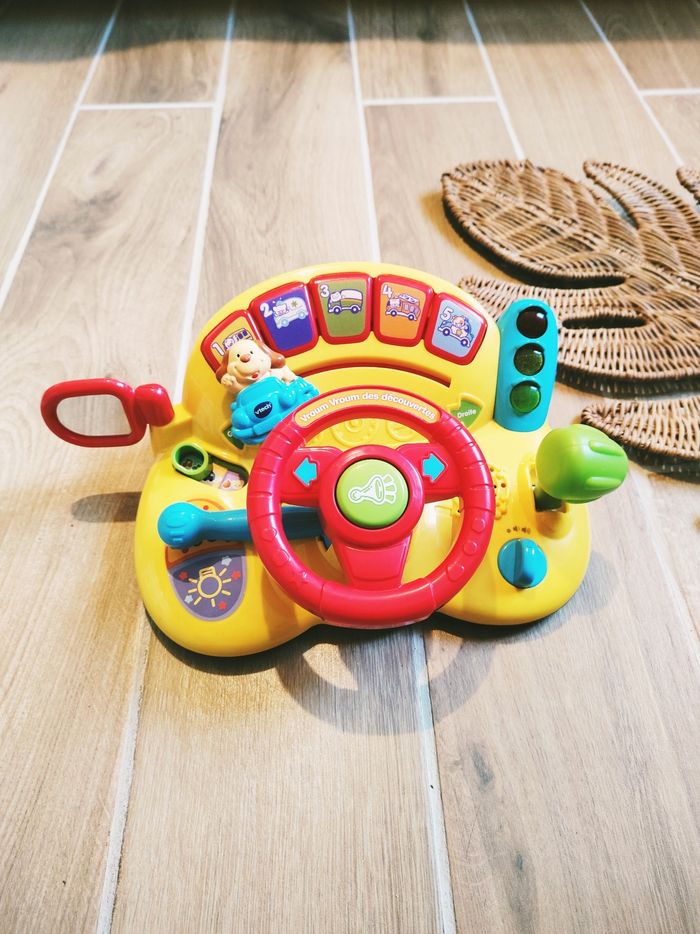 🚗Tableau de bord voiture/Volant Vroum Vroum électronique sonore et lumineux marque Vtech