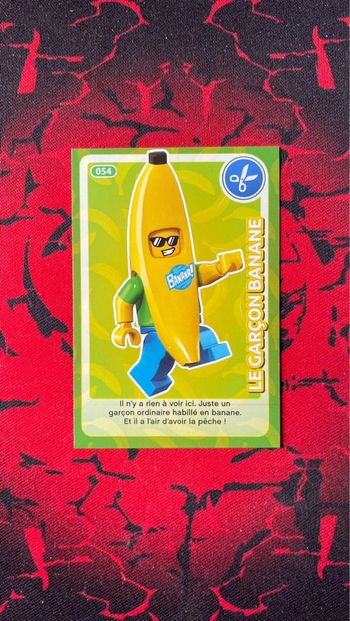 Carte Lego Créé ton Monde #054 - Le garçon banane