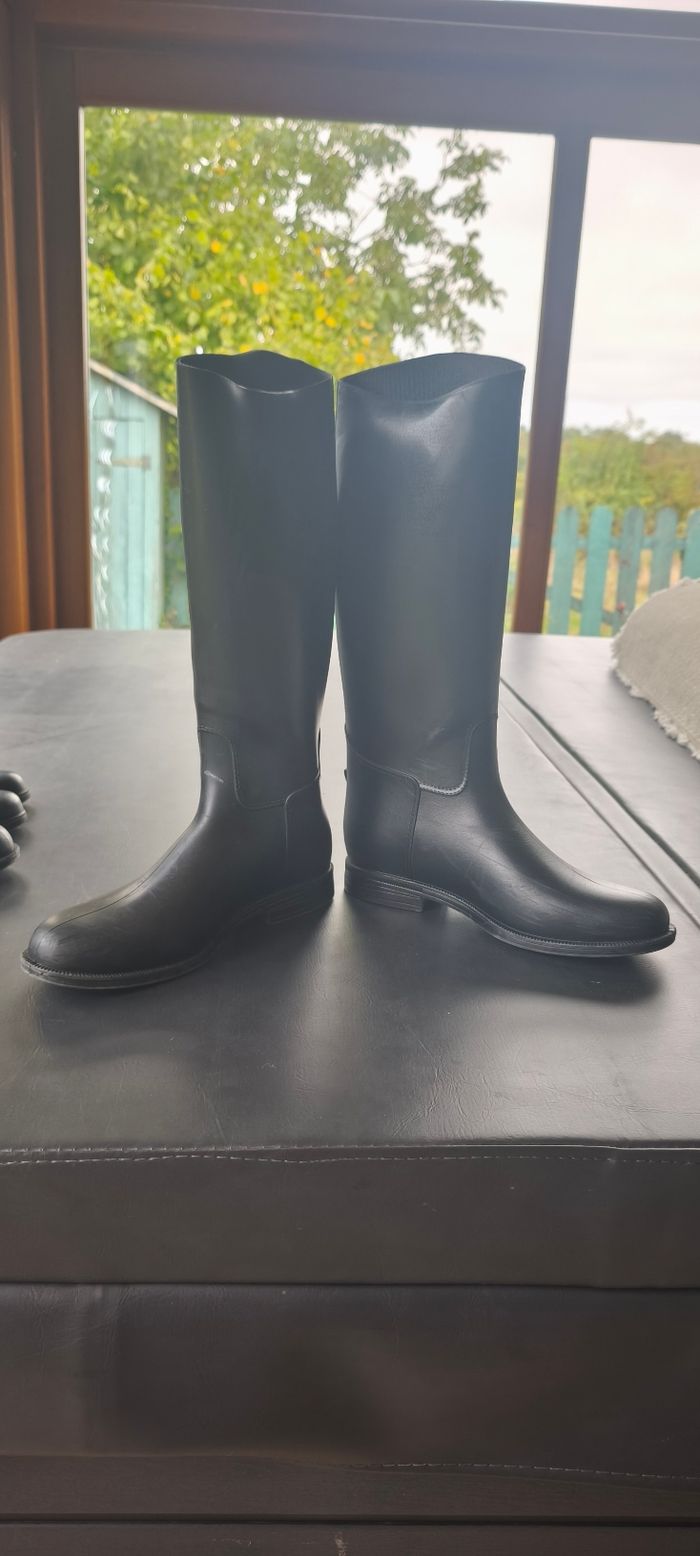 Bottes 33 d'équitation Fouganza Decathlon taille 33 - photo numéro 3