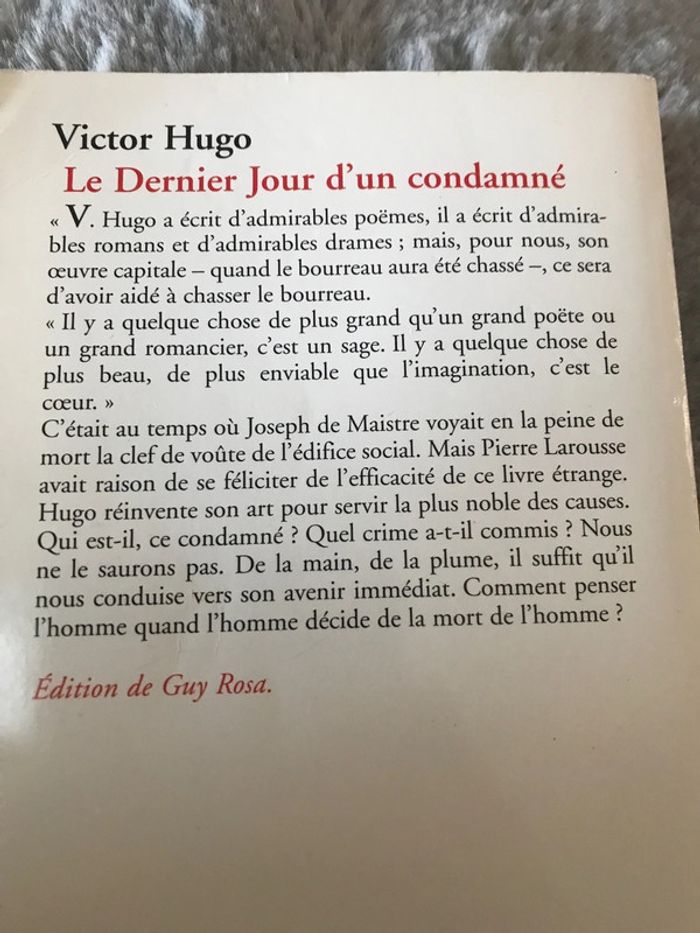 Livre Le dernier jour d’un condamné - photo numéro 4