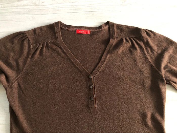 AN114- Pull marron T 44/46 - photo numéro 5