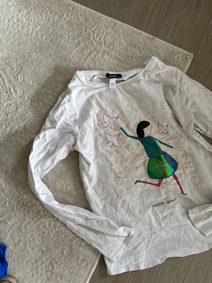 Ter shirt manches longues okaidi 14 ans - photo numéro 3