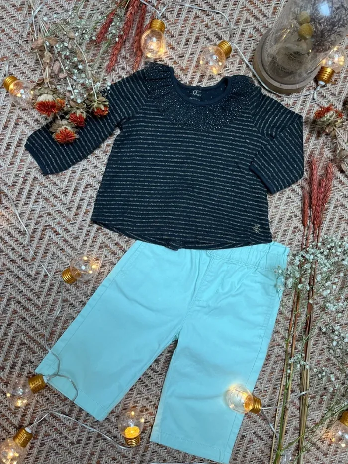 Ensemble Petit Bateau 12M