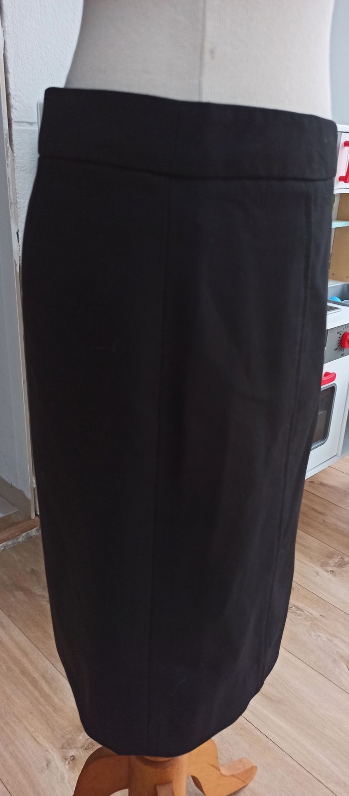 T40 jupe tailleur Etam noir fendu à gauche - photo numéro 6