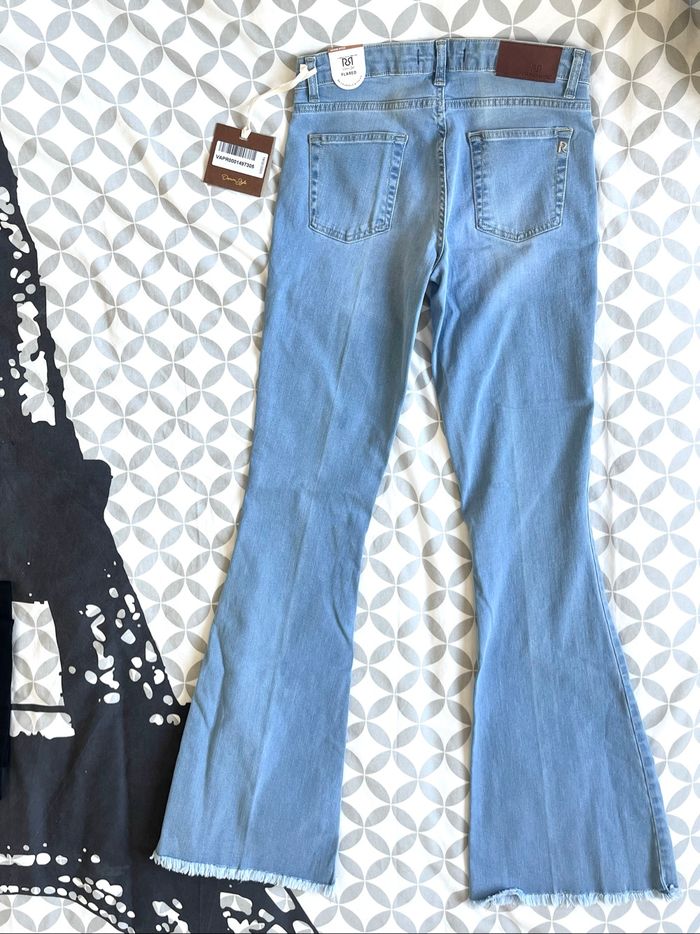 Rinascimento pantalon jean jeans flared évasé taille S (36) - photo numéro 4