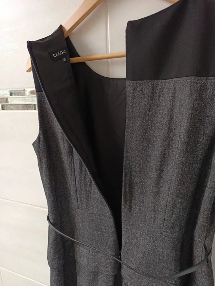 Robe Caroll t.38 laine/viscose - photo numéro 6