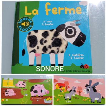 Mes petits imagiers sonores, touche et écoute 🐖 La Ferme 🐄
