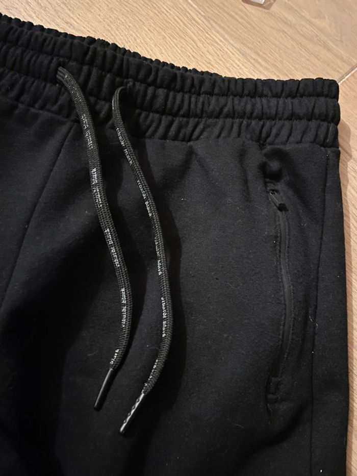 Pantalon jogging noir molleton - Rivaldi Black - S - photo numéro 4