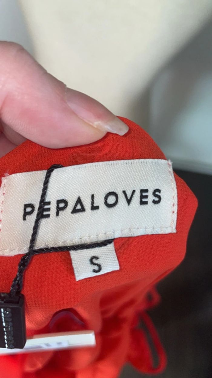 Robe Rouge Pepaloves Neuf avec Étiquette - Taille S - photo numéro 6