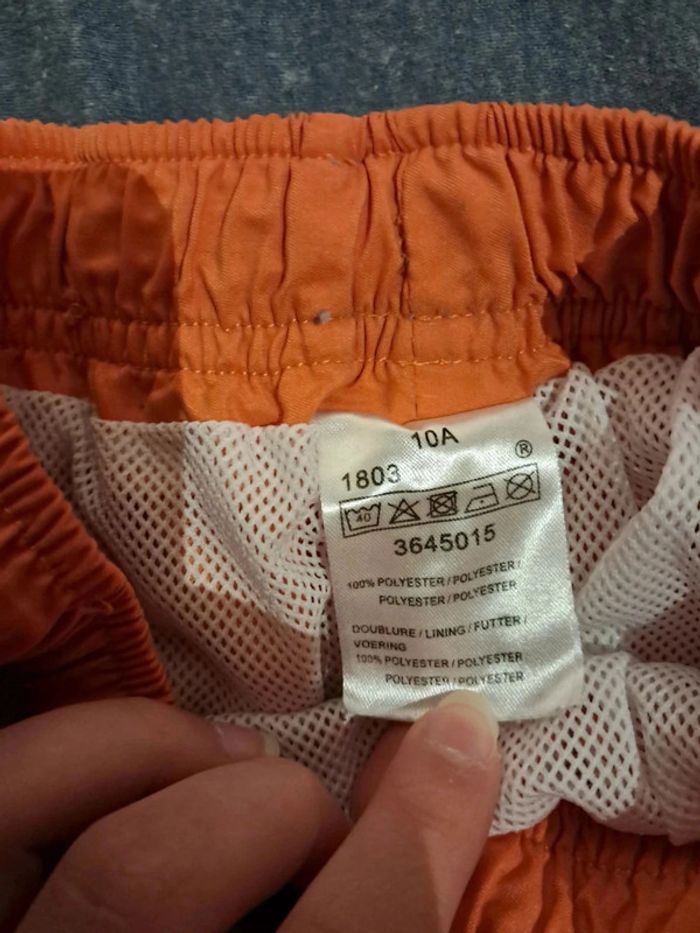 Short de bain 10 ans orange - photo numéro 3