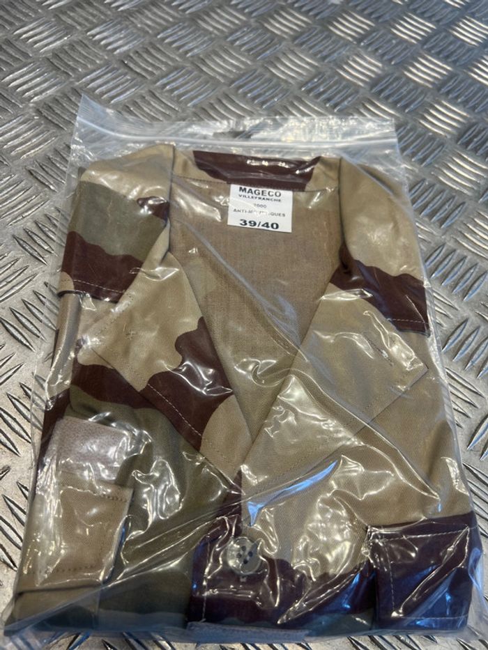 chemisette militaire camo desert paul boye ou magecco ou transconfection neuf taille 39/40 ou 41/42 - photo numéro 5