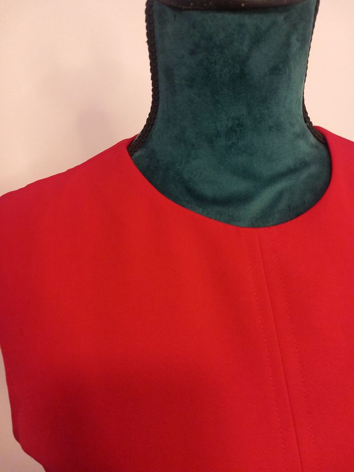 Belle robe Mango Basics rouge Vif taille S - photo numéro 4