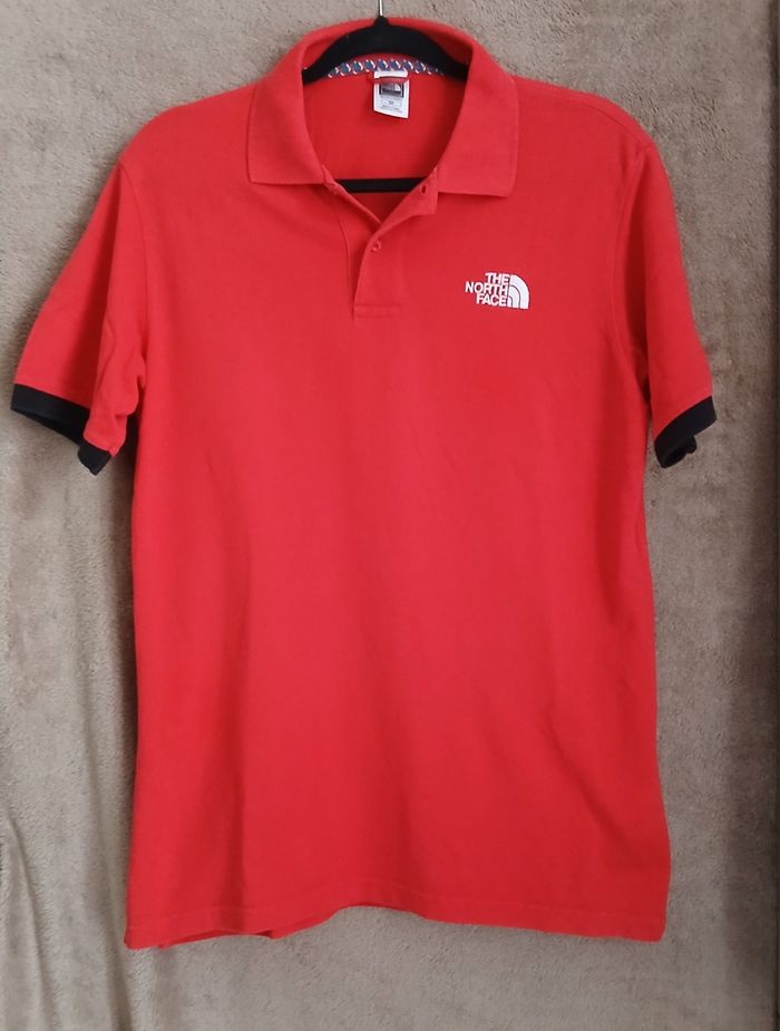 Polo The North Face - Rouge et Noir Taille S - photo numéro 1