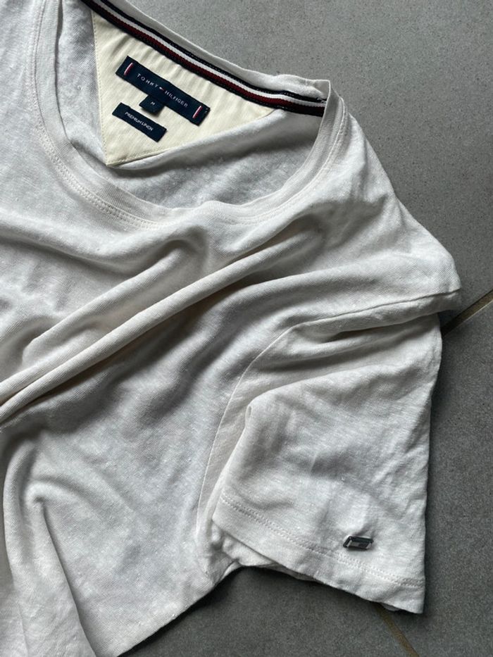 T-shirt en lin taille M - photo numéro 2