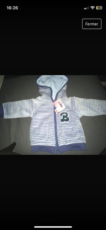 Gilet pommette garçon 9 mois