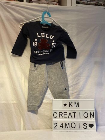 Ensemble 24 mois lulu castagnette