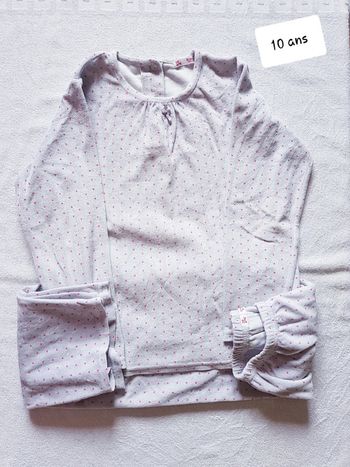 Pyjama velour DPAM 10 ans