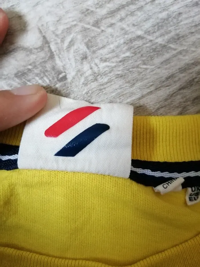 Tee-shirt jaune écriture et logo superdry / superdry / (M) - photo numéro 4